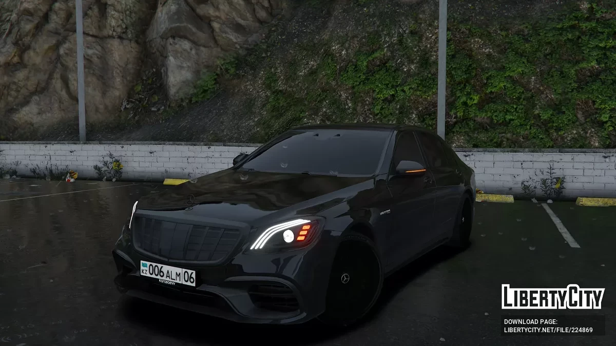 Mercedes S63 W222 black style / GTA 5