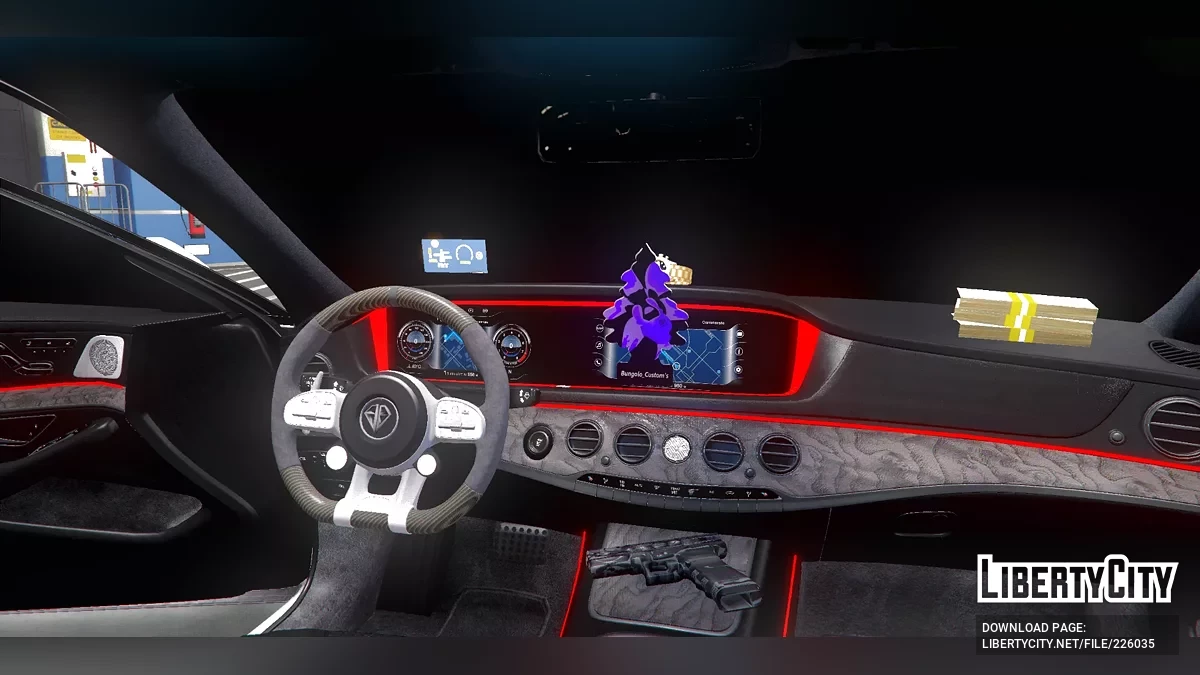 S560 / S65 AMG с логотипами в стиле Lore / Полностью без шильдиков / GTA 5