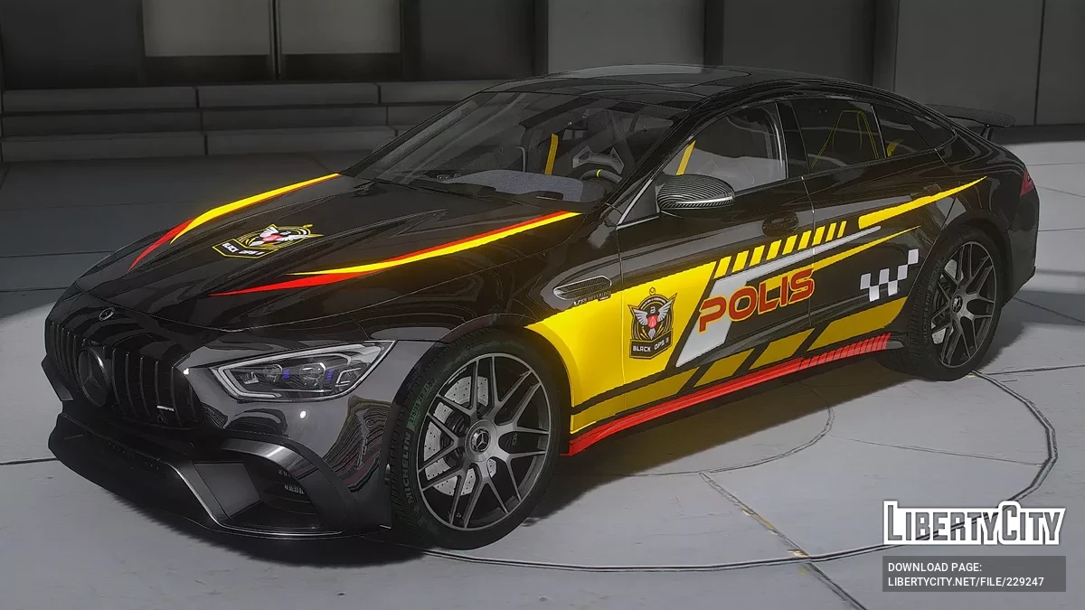 Mercedes-AMG GT Polis Black Ops / GTA 5