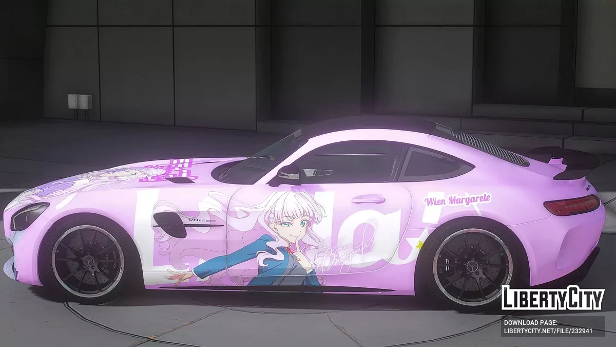 2017 Mercedes-Benz AMG GT-R Wien Margarete Love Live Superstar / GTA 5