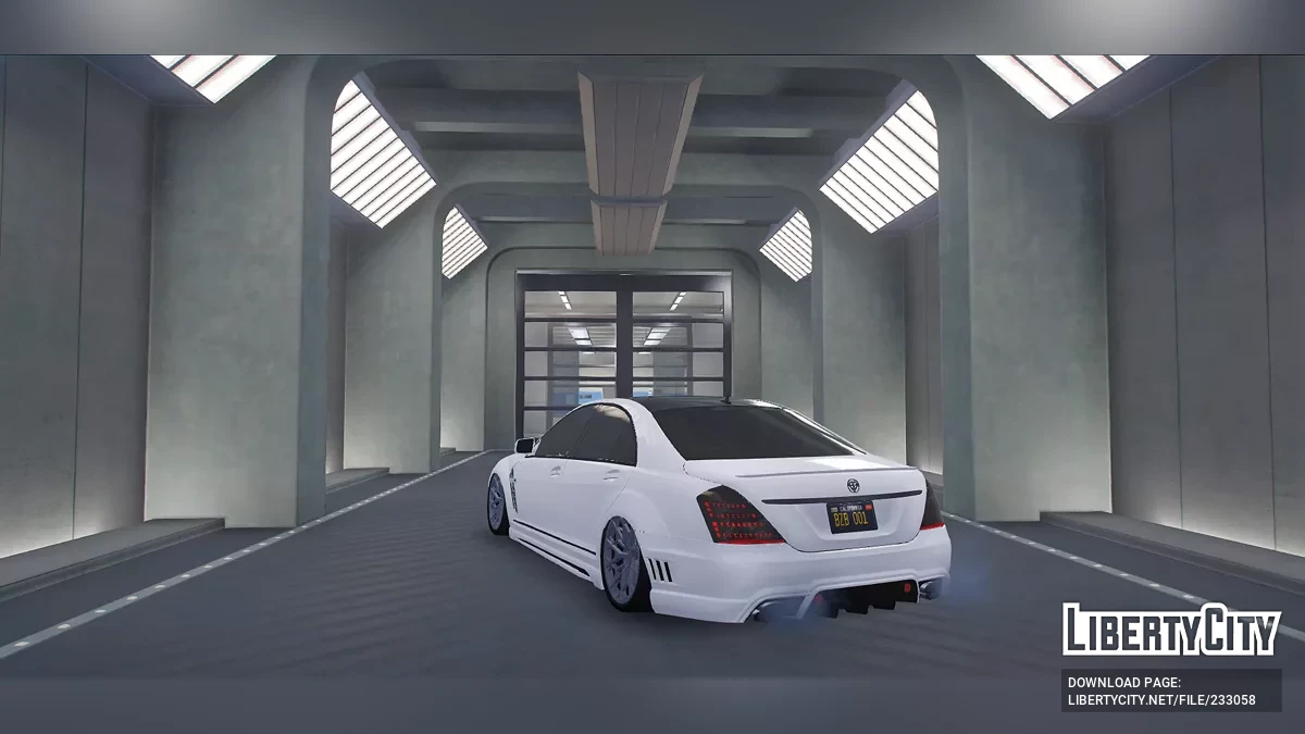 S63 W221 Wald / Логотипы в духе Lore / Индивидуальные номера / Реквизит / полностью без эмблем / GTA 5