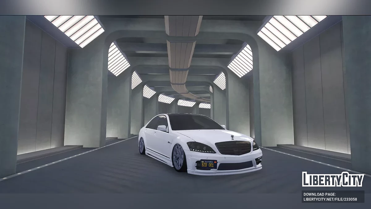 S63 W221 Wald / Логотипы в духе Lore / Индивидуальные номера / Реквизит / полностью без эмблем / GTA 5