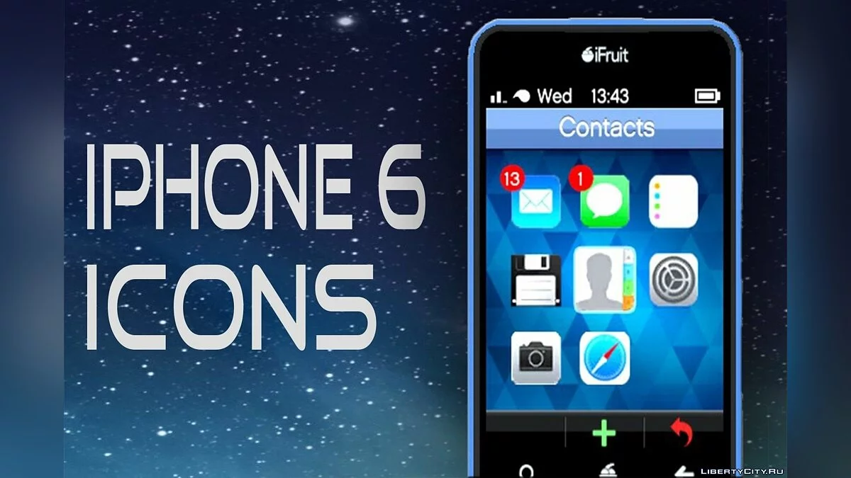 IPhone 6 Icons for iFruit V1 / GTA 5
