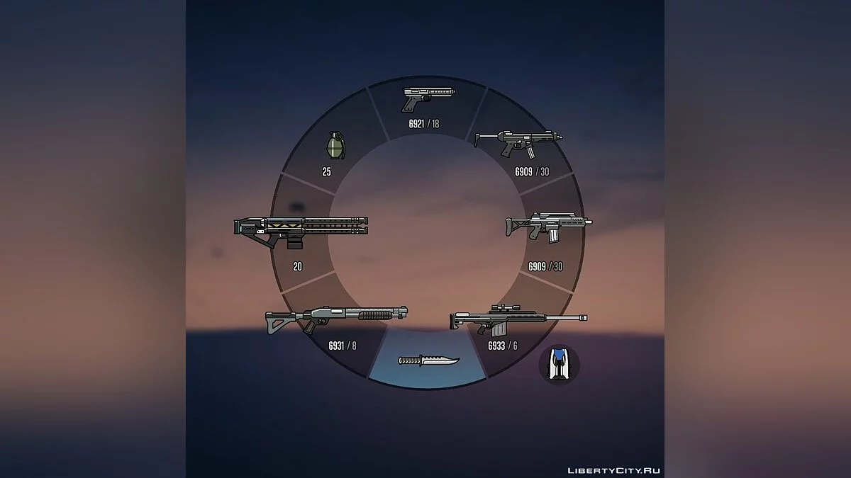 Красочные иконки (Радио + Оружии) / Colorful Icons (Radio + Weapons) 1.2 / GTA 5