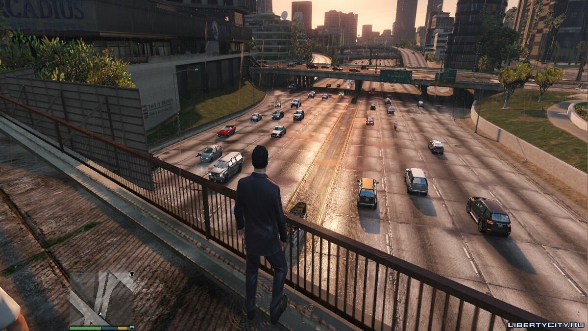 Скачать Realistic pedestrians and traffic mod V2.3 для GTA 5