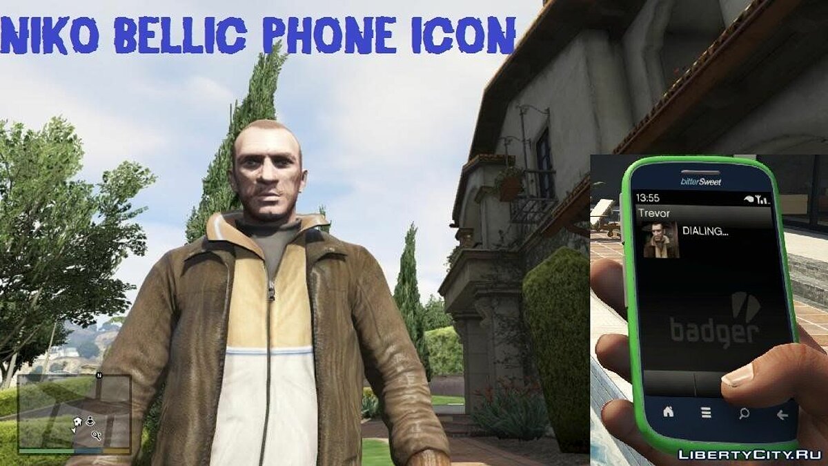 Скачать Niko Bellic Contact Picture (Replaces Trevor) 0.1 для GTA 5