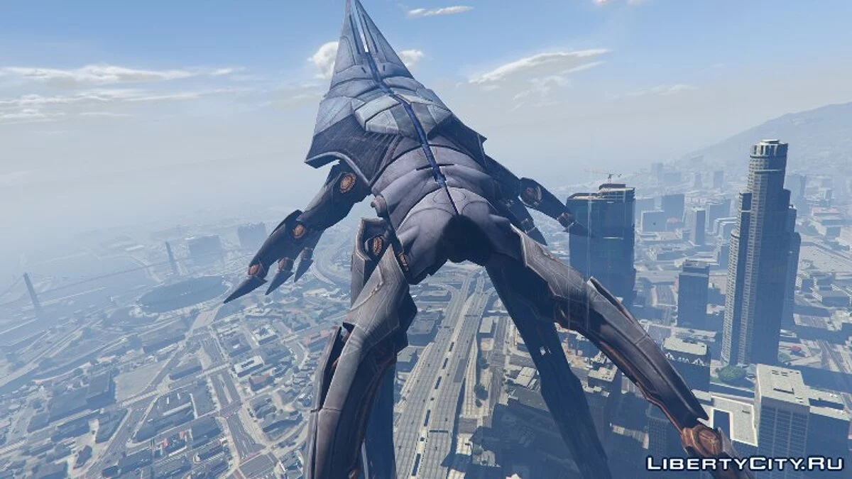 Mass Effect 3 Reaper as Blimp / GTA 5
