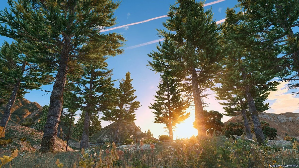 Forests of Chiliad (Redwood,Cedar trees+Cabin) [Add-On | YMAP] 2.4 / GTA 5