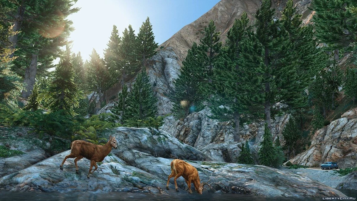 Forests of Chiliad (Redwood,Cedar trees+Cabin) [Add-On | YMAP] 2.4 / GTA 5