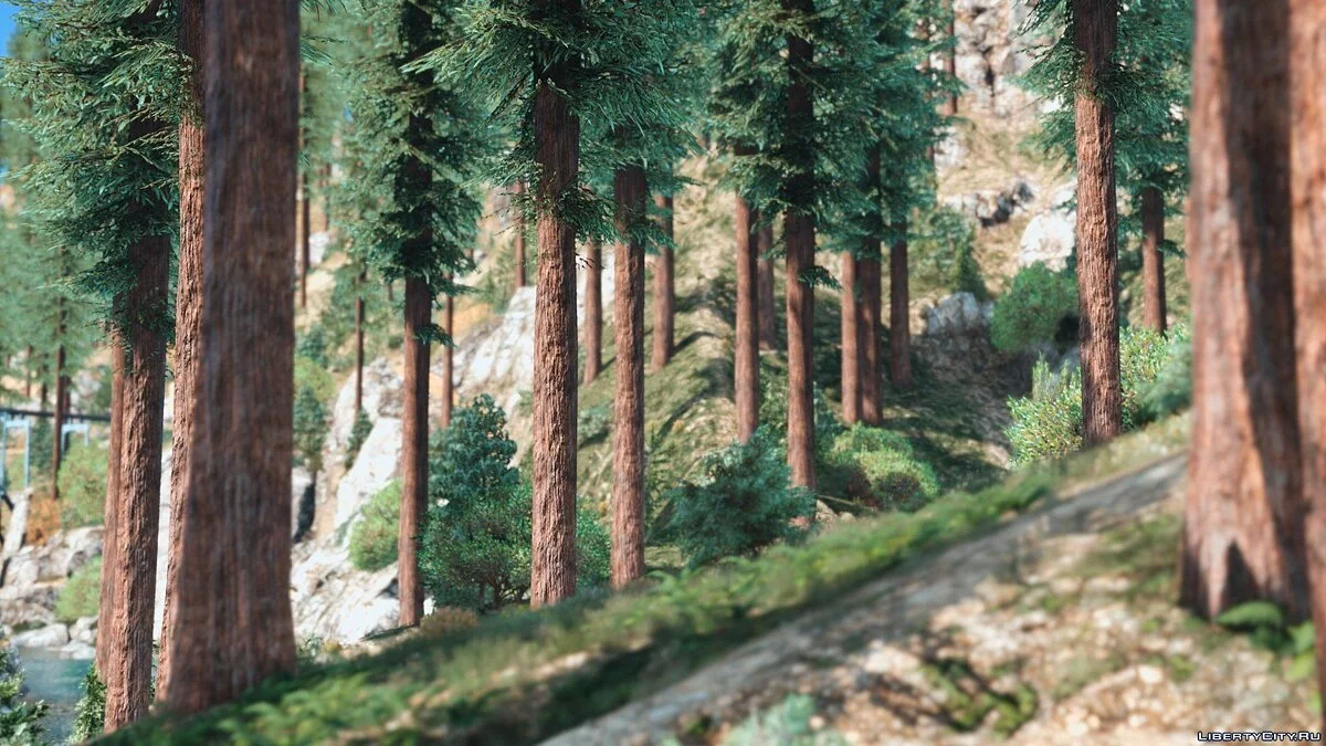 Forests of Chiliad (Redwood,Cedar trees+Cabin) [Add-On | YMAP] 2.4 / GTA 5