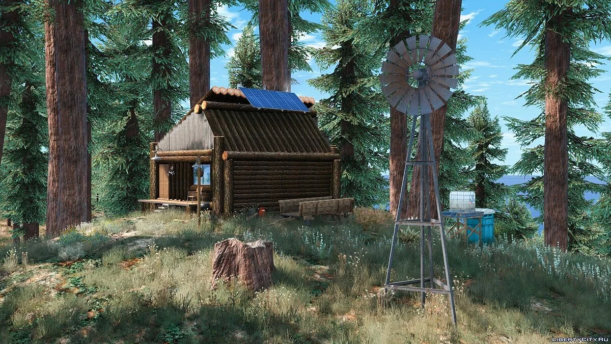 Forests of Chiliad (Redwood,Cedar trees+Cabin) [Add-On | YMAP] 2.4 / GTA 5