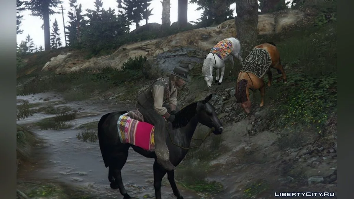 Мод на лошадь - Horse-Caballo(peruano) GTA-SA / GTA 5
