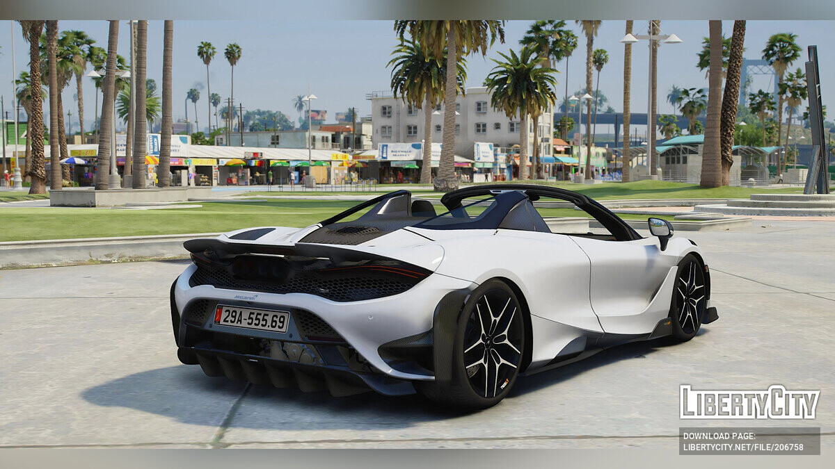 Скачать Хорошее управление для Mclaren 765lt Spyder 2021 для GTA 5