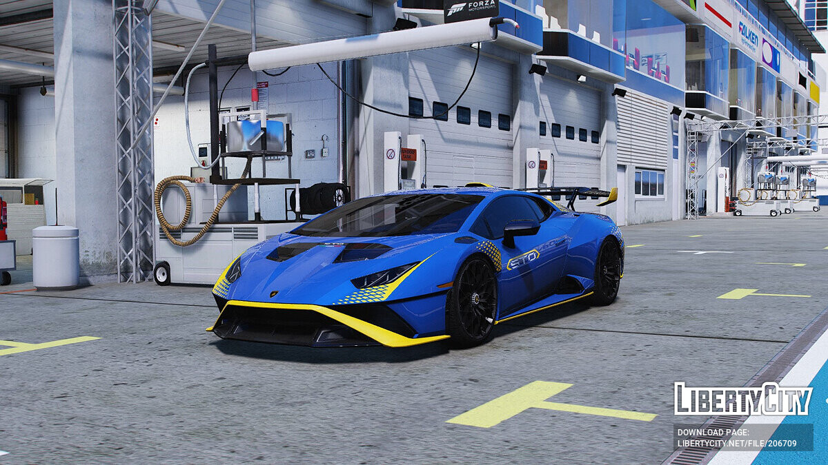 Скачать Хорошее управление Lamborghini Huracan STO для GTA 5