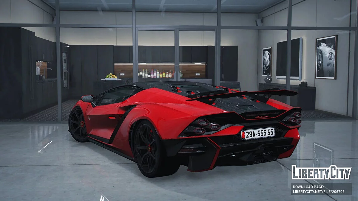 Реалистичное управление Lamborghini Invencible / GTA 5