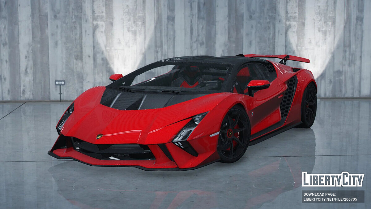 Скачать Реалистичное управление Lamborghini Invencible для GTA 5