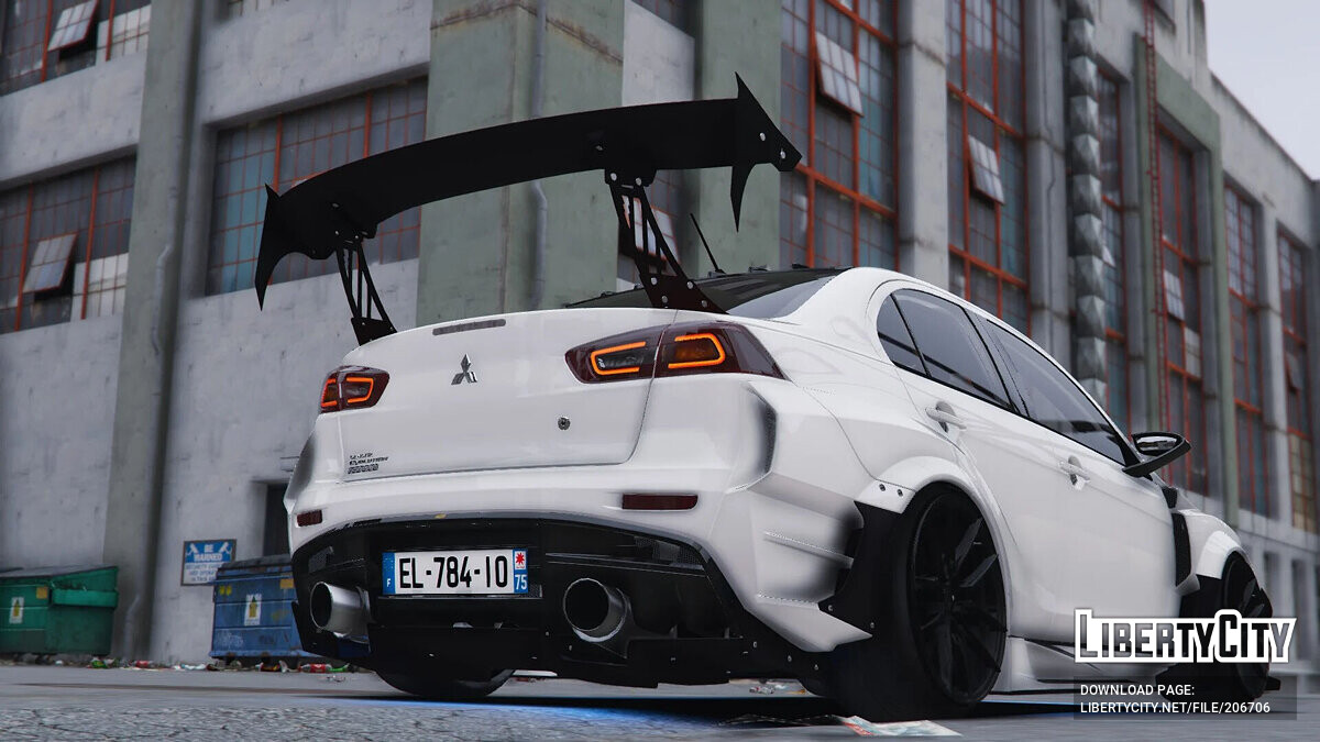 Скачать Реалистичное управление Mitsubishi Lancer Evolution X для GTA 5