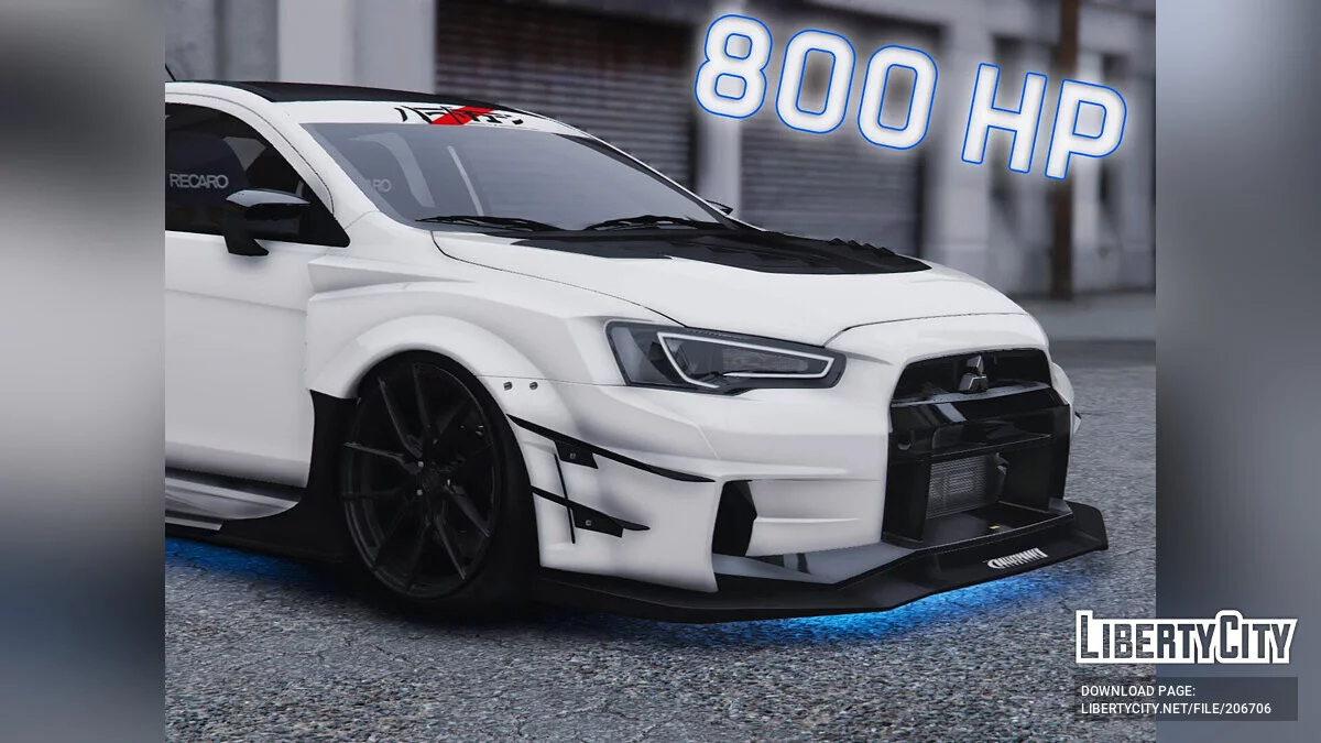 Реалистичное управление Mitsubishi Lancer Evolution X / GTA 5