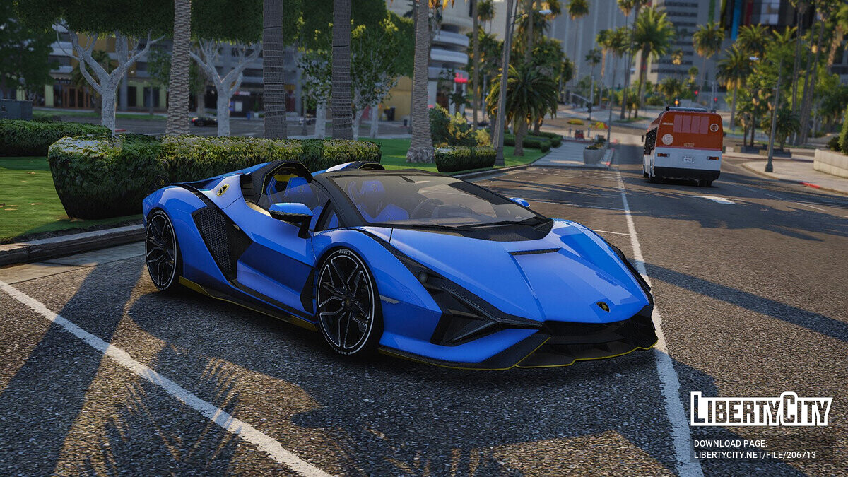 Скачать Улучшенное управление для Lamborghini Sian Roadster 2021 для GTA 5