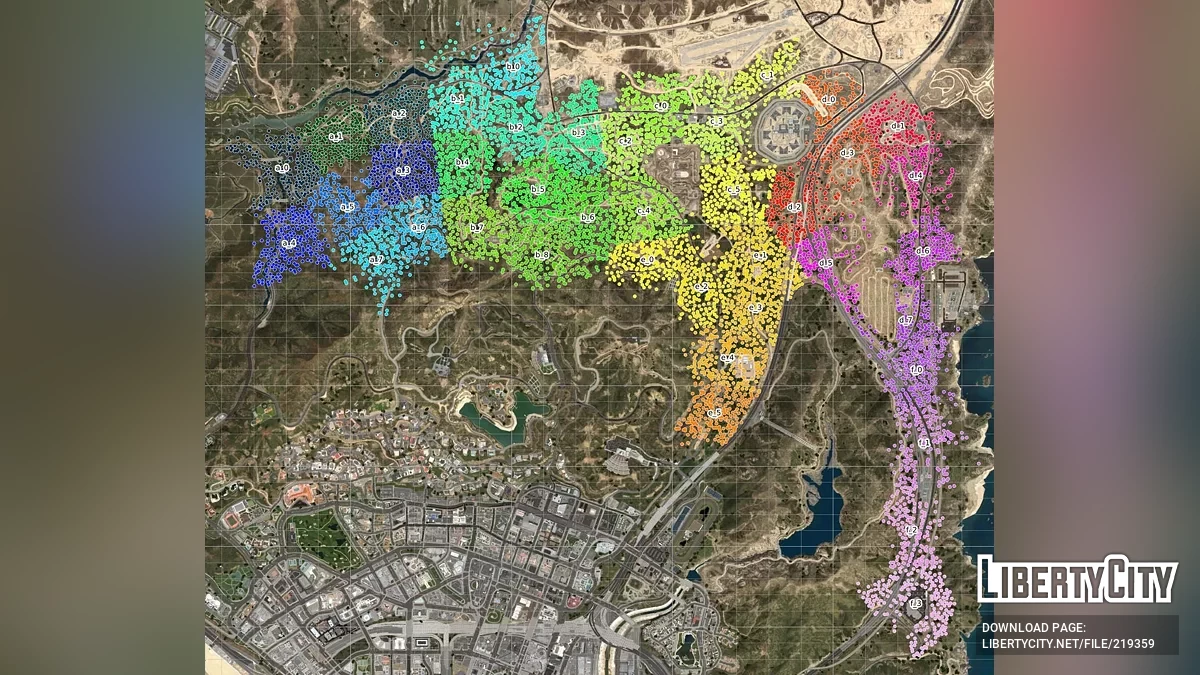 Обновлённые леса в Сан-Андреасе / GTA 5