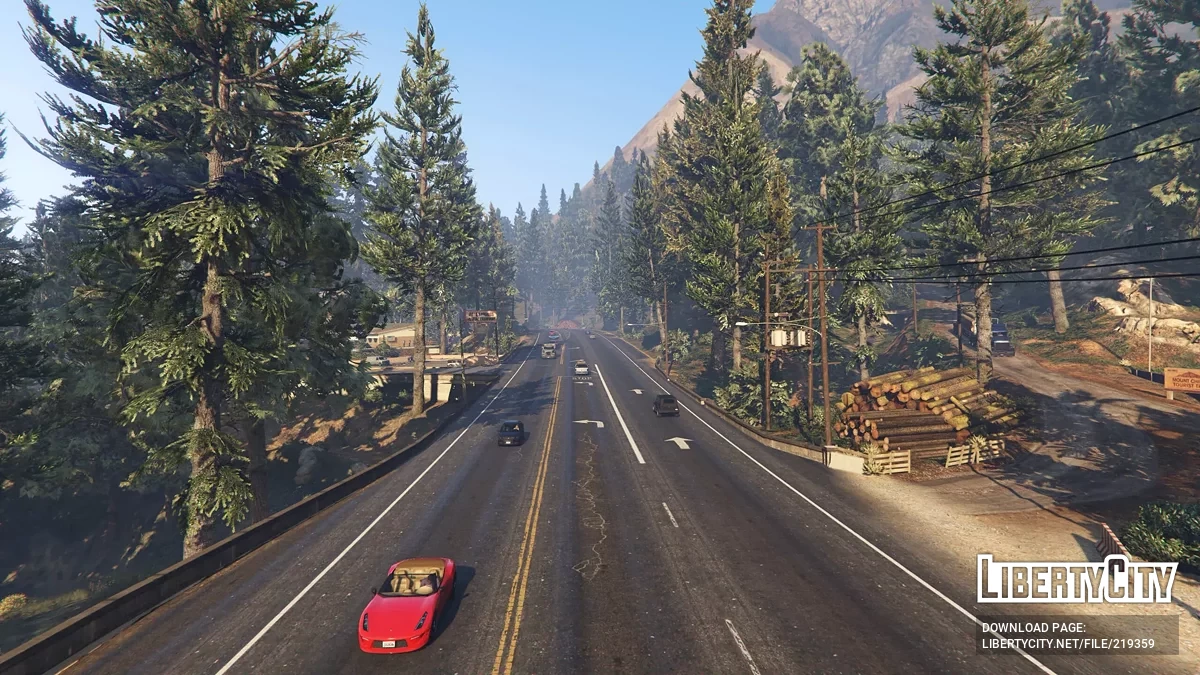 Обновлённые леса в Сан-Андреасе / GTA 5