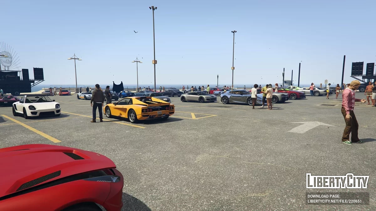 Автомобильная сходка на Дель-Перро-Бич / GTA 5