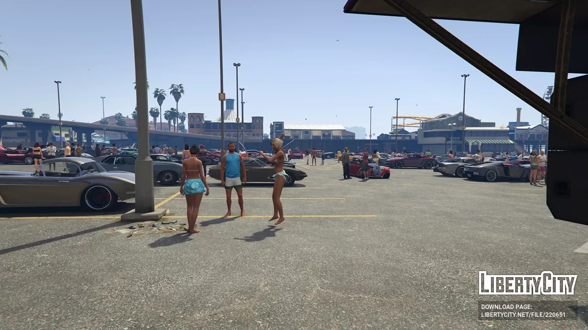 Автомобильная сходка на Дель-Перро-Бич / GTA 5