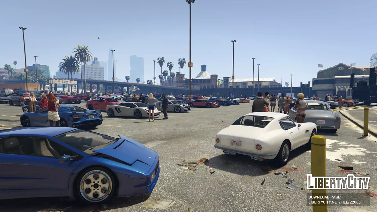 Автомобильная сходка на Дель-Перро-Бич / GTA 5