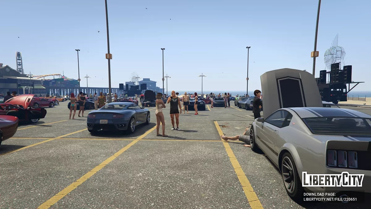 Автомобильная сходка на Дель-Перро-Бич / GTA 5