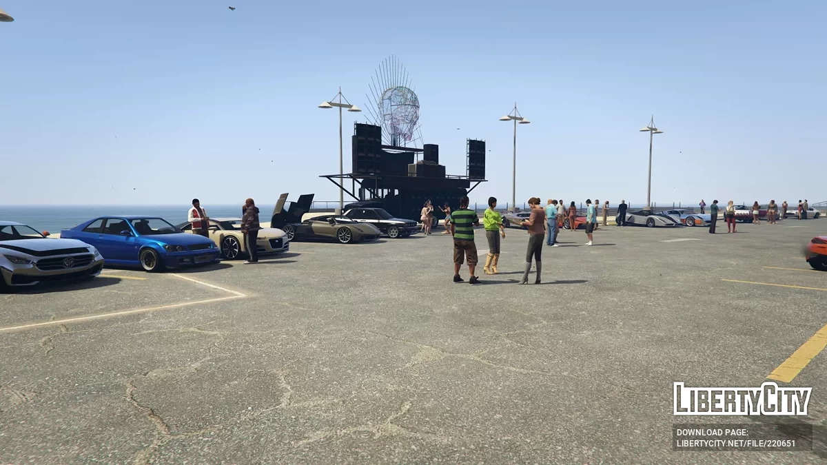 Автомобильная сходка на Дель-Перро-Бич / GTA 5
