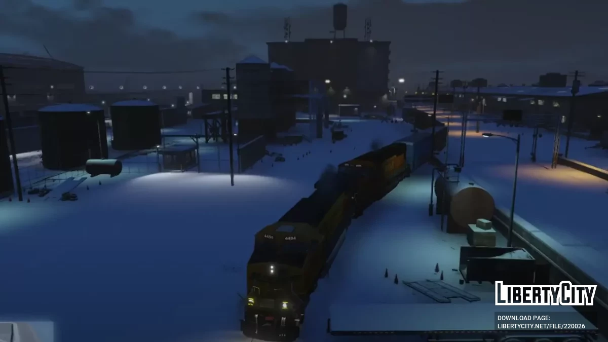 Грузовые поезда на рельсах / GTA 5