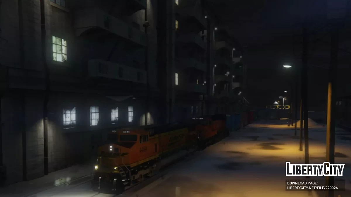 Грузовые поезда на рельсах / GTA 5