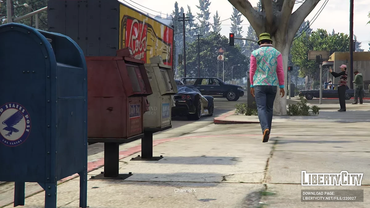 Реалистичный трафик и плотность пешеходов / GTA 5