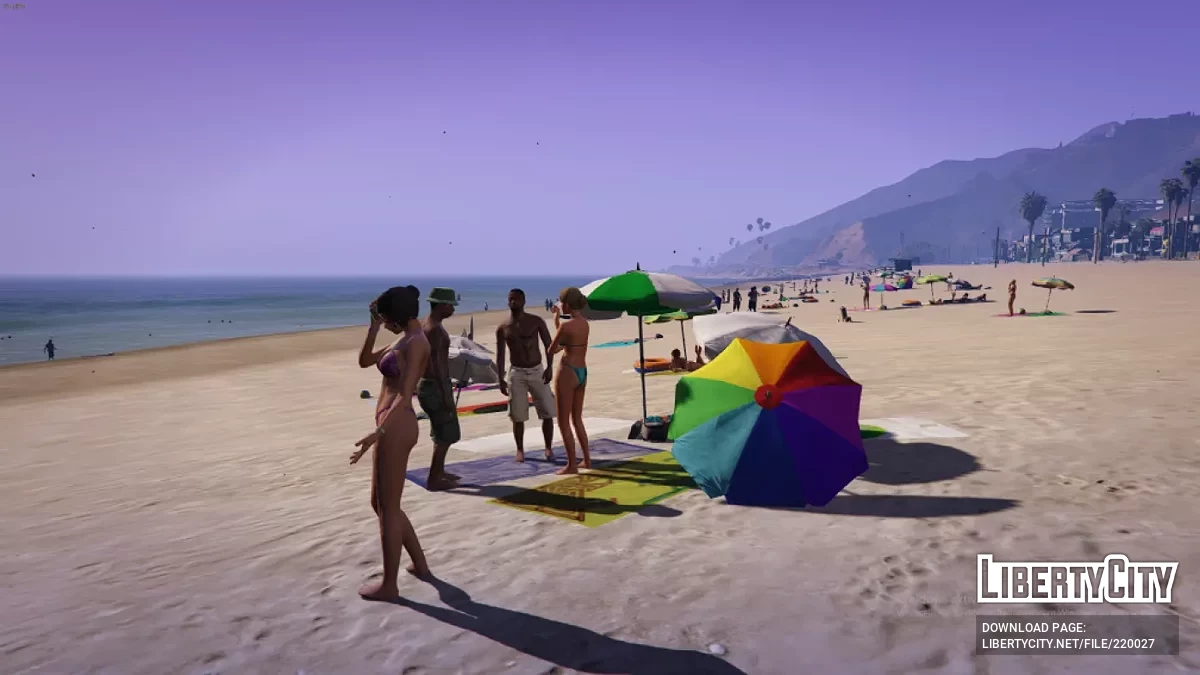 Реалистичный трафик и плотность пешеходов / GTA 5