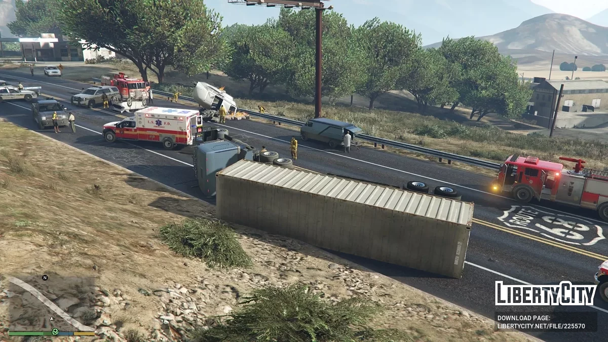 Крушение вертолета / GTA 5