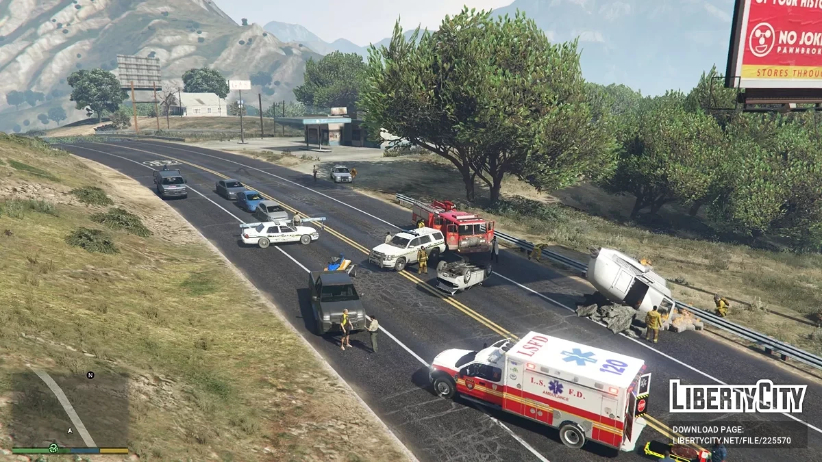Крушение вертолета / GTA 5