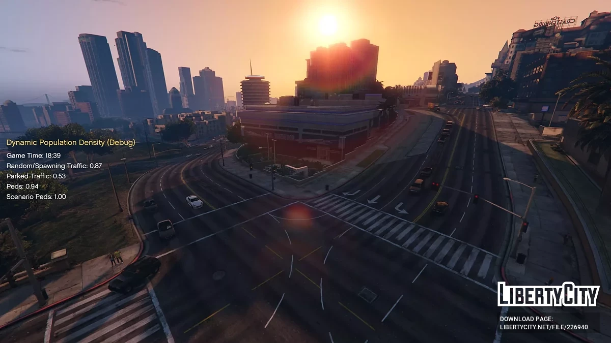 Динамическая плотность населения / GTA 5