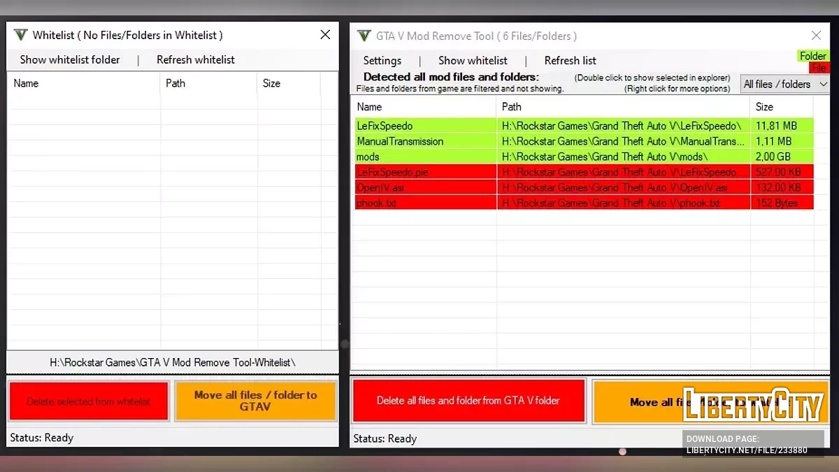 Mod Remove Tool 2.4.8.1 / GTA 5