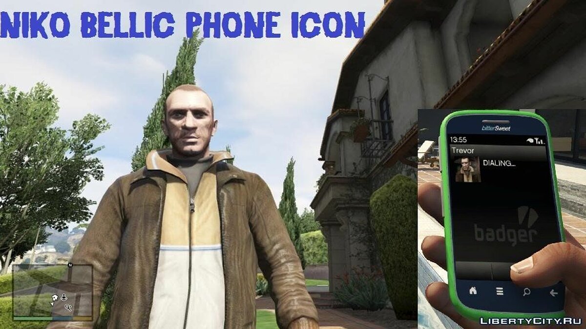 Niko Bellic Contact Picture (Replaces Trevor) 0.1 для GTA 5 - Картинка #1