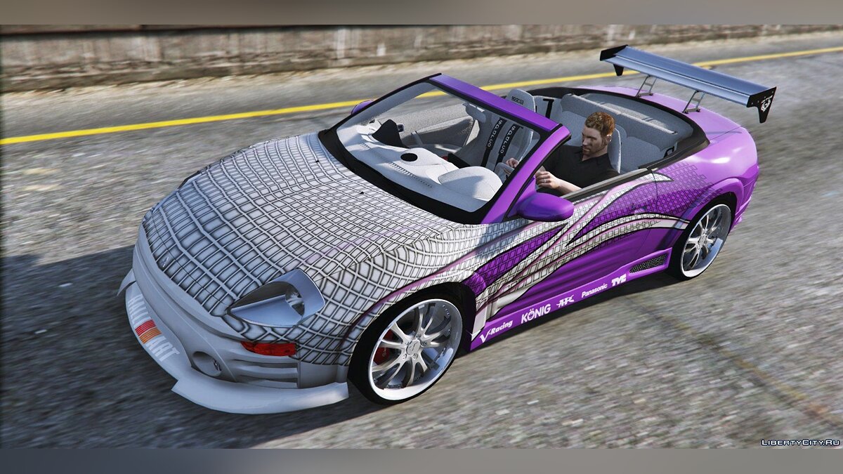 Скачать [2F2F Edition] 2003 Mitsubishi Eclipse Spyder GTS 2.0 для GTA 5