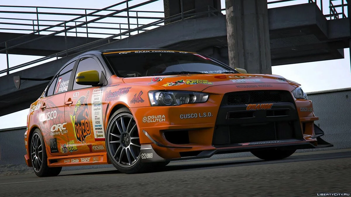 Mitsubishi Lancer Evolution X (CZ4A) (Varis | Team Orange) [Add-On | Template] 1.0 / GTA 5