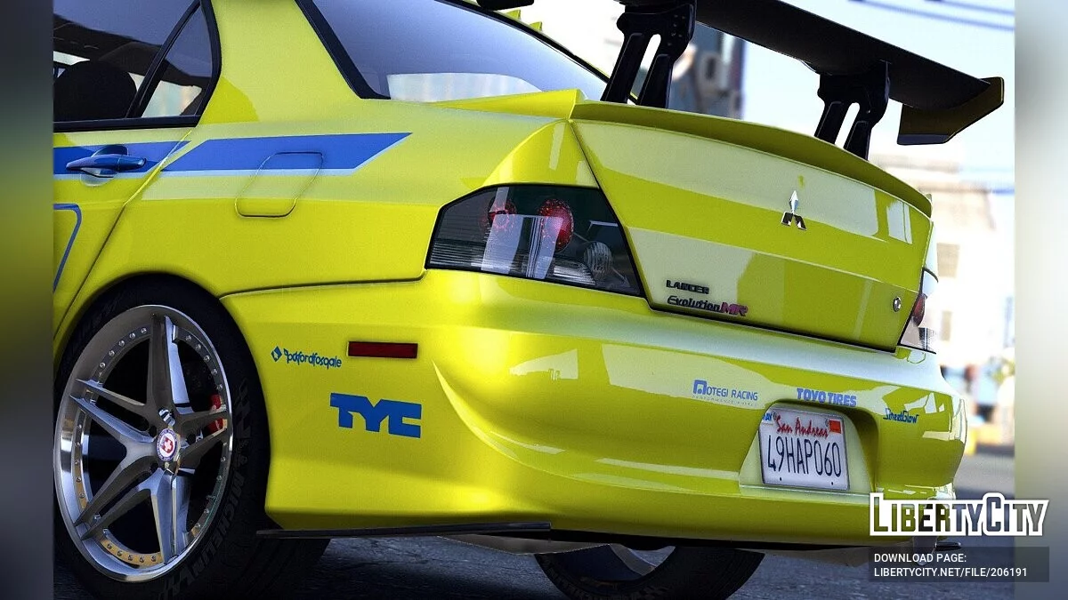 Mitsubishi Lancer Evolution 2Fast 2Furious v5.0 / GTA 5