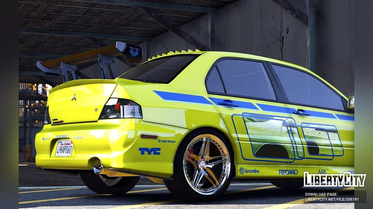 Mitsubishi Lancer Evolution 2Fast 2Furious v5.0 / GTA 5