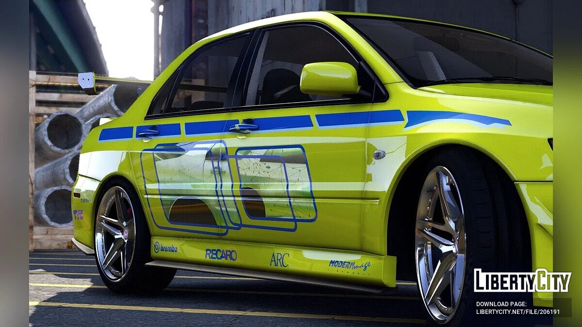Mitsubishi Lancer Evolution 2Fast 2Furious v5.0 / GTA 5