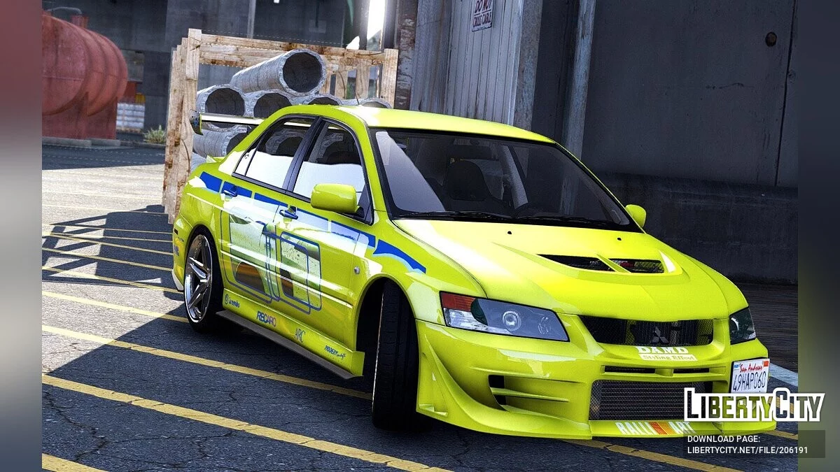 Mitsubishi Lancer Evolution 2Fast 2Furious v5.0 / GTA 5