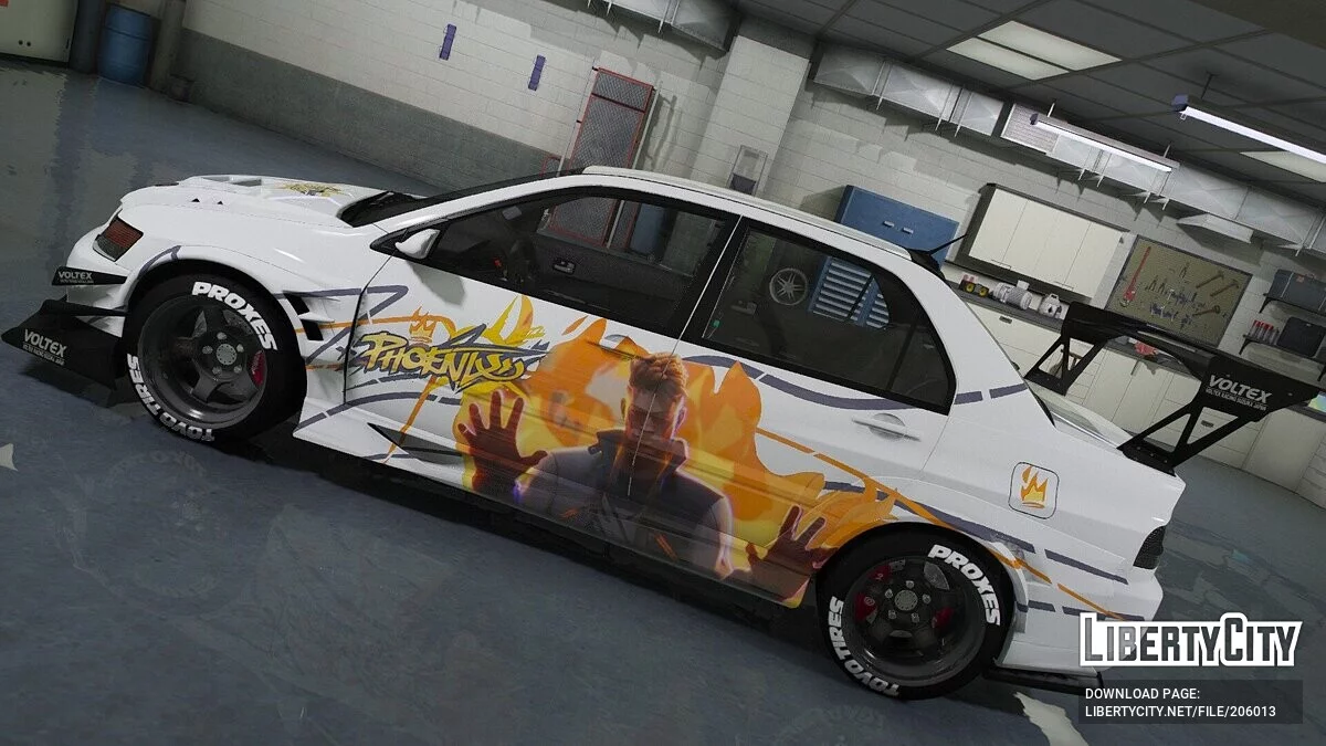 Mitsubishi Lancer Evolution IX Voltex Valorant Phoenix / GTA 5