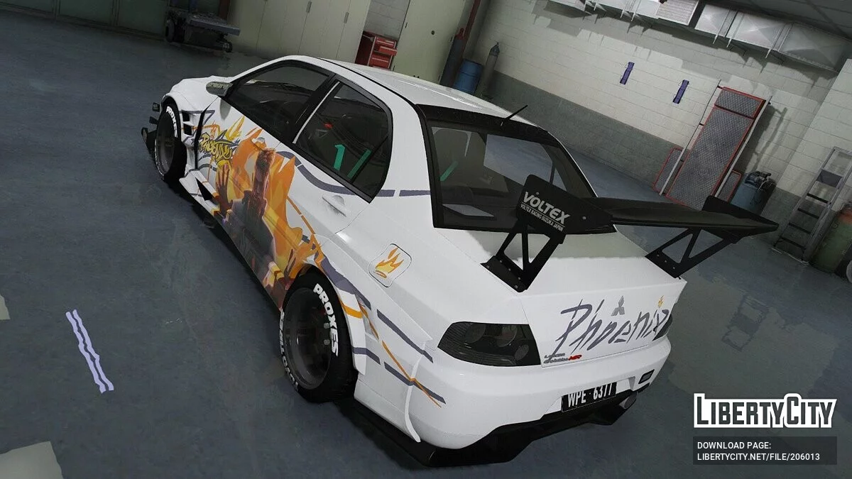 Mitsubishi Lancer Evolution IX Voltex Valorant Phoenix / GTA 5