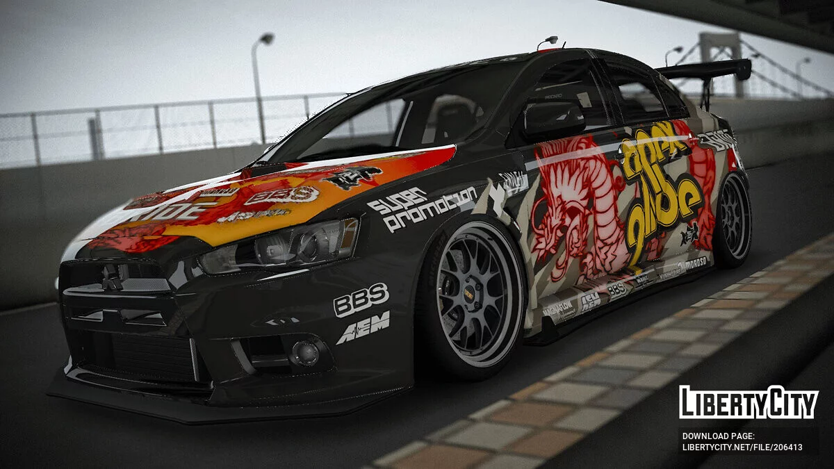 Mitsubishi Lancer Evolution X Final Edition v1.2 / GTA 5