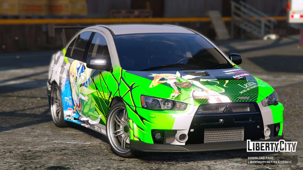 Mitsubishi Lancer EVO X FQ-400 Sword Art Online / GTA 5