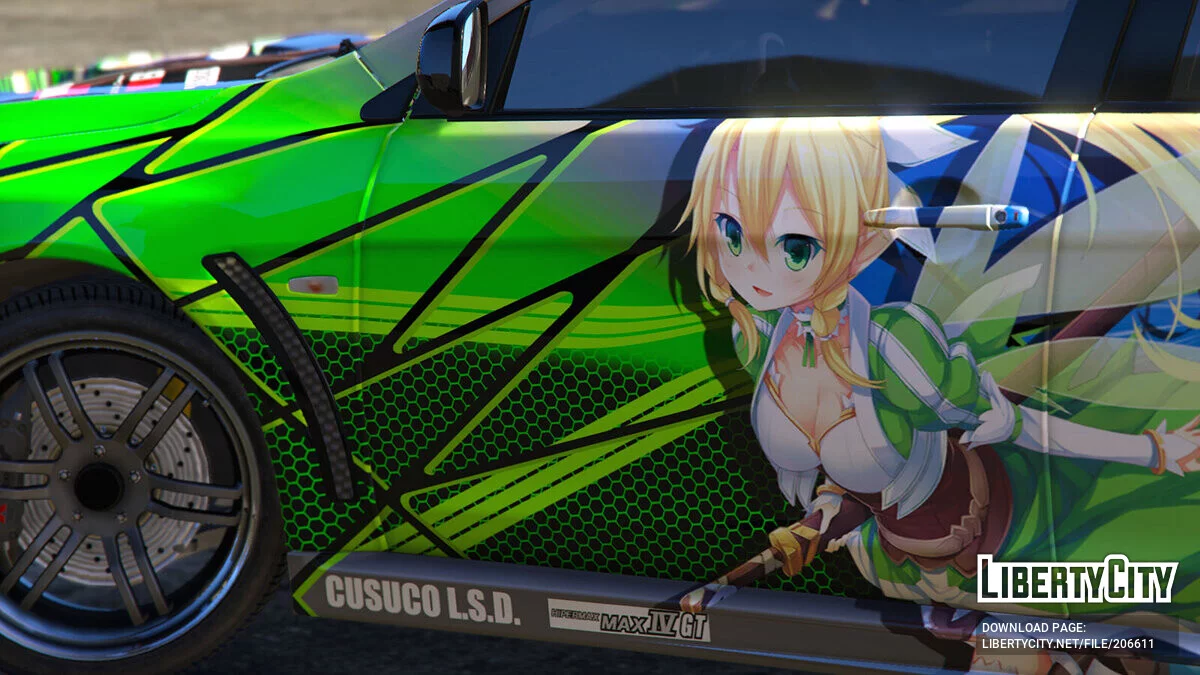 Mitsubishi Lancer EVO X FQ-400 Sword Art Online / GTA 5
